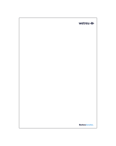 wetreu Briefbogen 100g - Konzernvariante